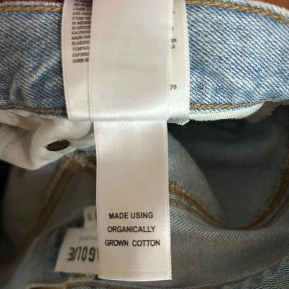 Agolde Criss-Cross Raw-Hem Straight-Leg Jeans, Organic Cotton - Picture 7 of 7